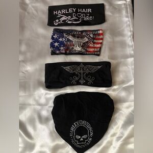 Harley-Davidson And Other Blinged Hair Accessories Set
